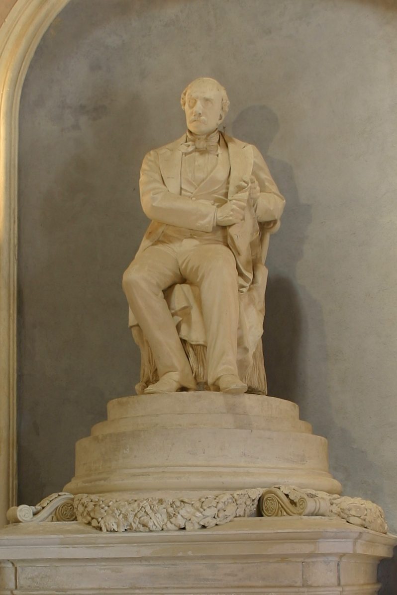 Luigi Carlo Farini's monument (plaster model), Cemetery's famedio, Russi, Italy - 03.JPG